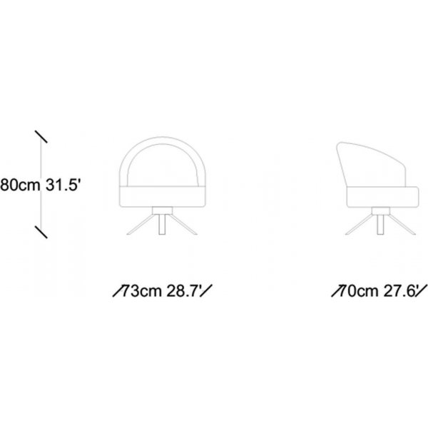 Kobalt lenestol - Svart