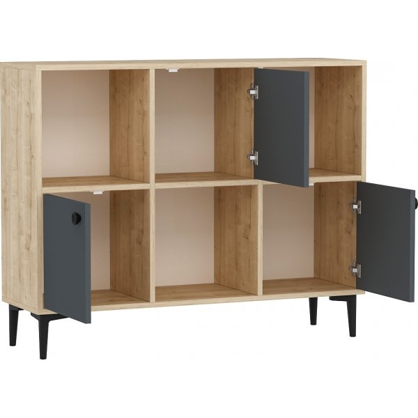 Parion skap - Safir/eik/antrasitt Parion skap - Safir/eik/antrasitt