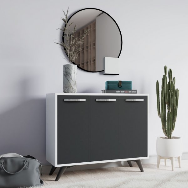 Piffa skap - Hvit/antrasitt Piffa skap - Hvit/antrasitt