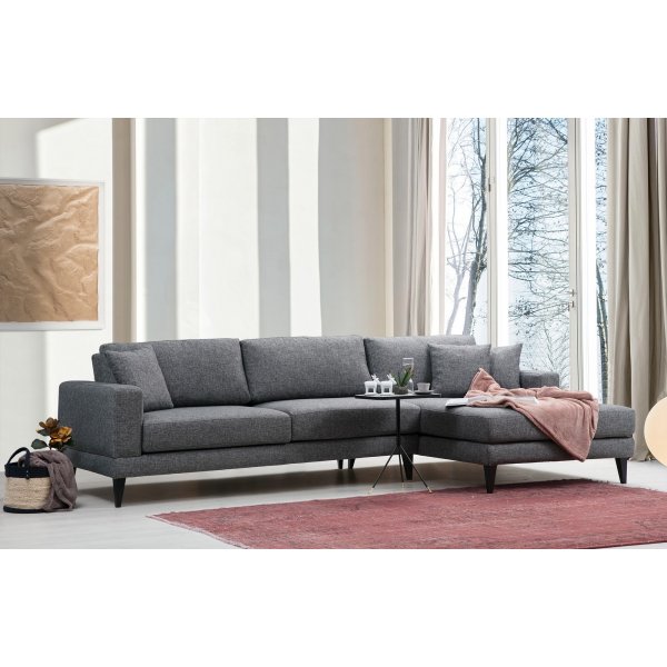 Nordic divansofa - M�rk gr�
