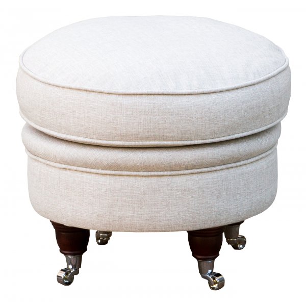 Howard Luxor Fotskammel rund - Brun beige