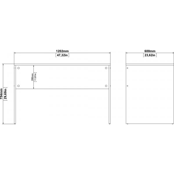 Function Plus skrivebord 120,2 x 60 x 72,4 cm - Hvit Function Plus skrivebord 120,2 x 60 x 72,4 cm - Hvit
