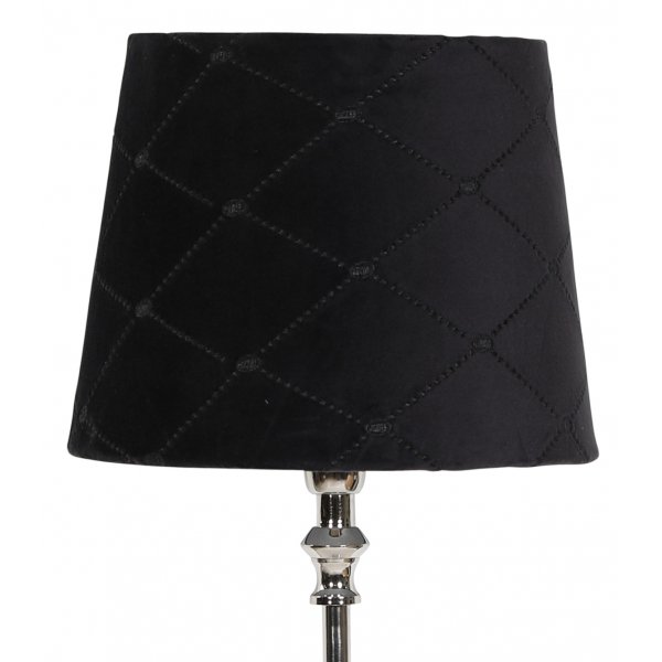 Velvet Diamond lampeskjerm 20 cm - Sort
