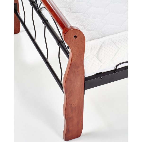 Anika 90 cm seng - antikk kirseb�r/svart