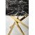 Raymond spisebord 100 cm - Sort marmor/gull