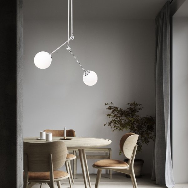 Cambaz taklampe 3451 - Krom/hvit