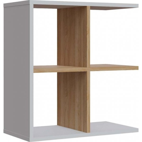 Hamlet sidebord - Hvit/eik