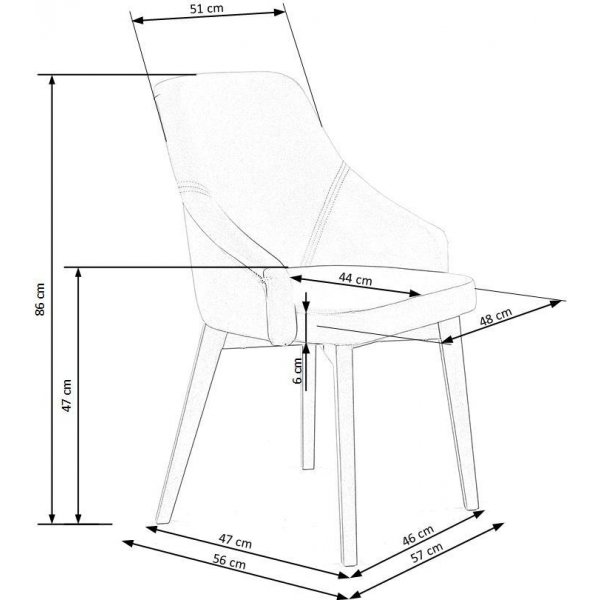 Catrinn Spisestol - lysegr�