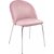 Plaza velvet stol - Lyserosa/krom + Mbelftter