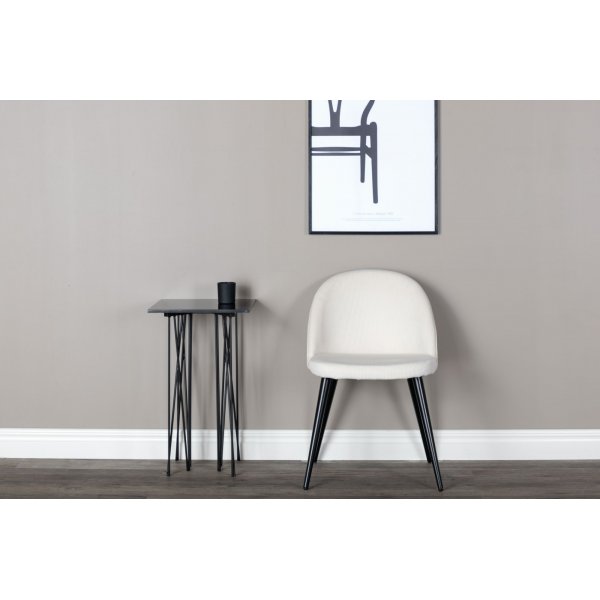 Alice stol - Beige kordfløyel + Møbelføtter Alice stol - Beige kordfløyel + Møbelføtter