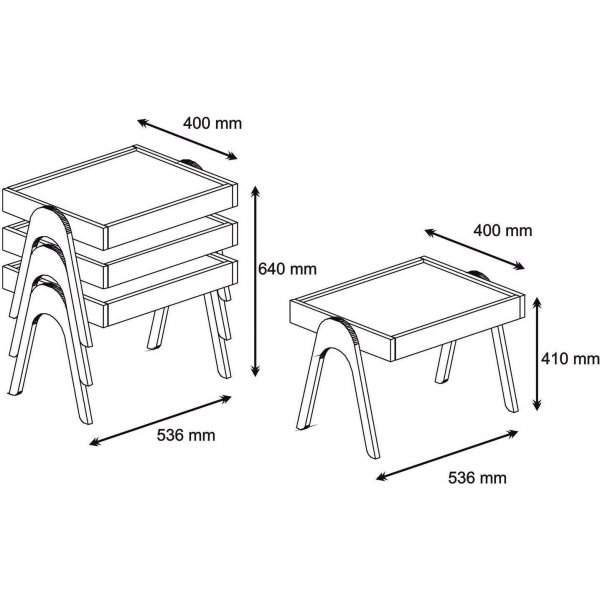 Roma settbord - Valnøtt Roma settbord - Valnøtt
