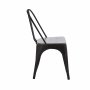 Iris spisestuestol i svart metall med tresete Iris spisestuestol i svart metall med tresete