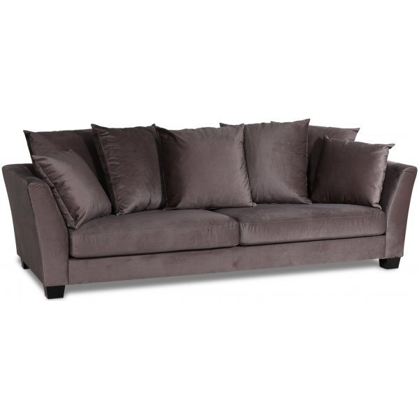 Arild 3-seters sofa med konvoluttputer - Muldvarp
