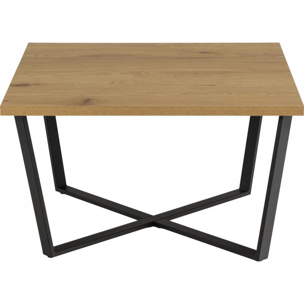 Amble salongbord 75 x 75 cm - Eik/sort Amble salongbord 75 x 75 cm - Eik/sort