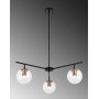 Atlas taklampe 10246 - Sort/antikk
