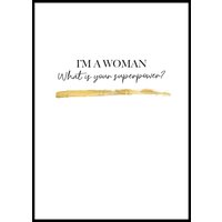 I'M A WOMAN - Plakat 50x70 cm I'M A WOMAN - Plakat 50x70 cm