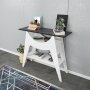 Ese sidebord 100 x 35 cm - Hvit/svart
