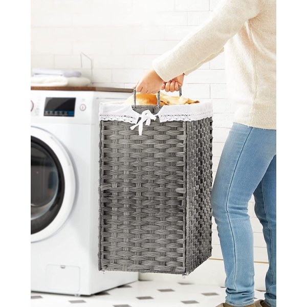 Henrietta skittentøyskurv 90 l - Grå Henrietta skittentøyskurv 90 l - Grå