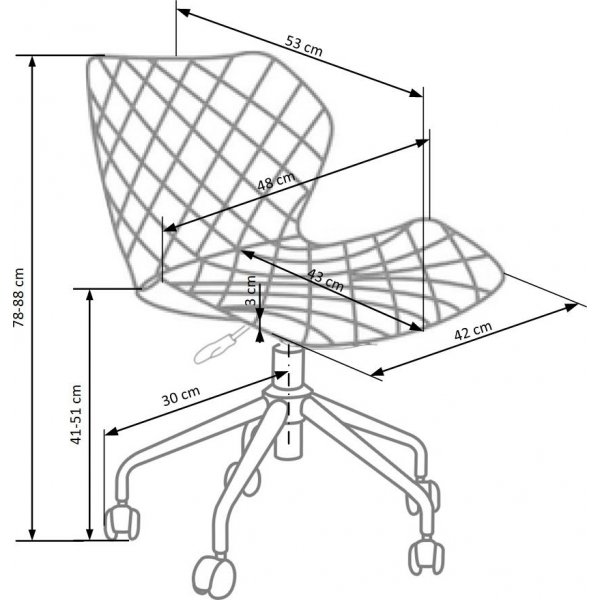 Albana skrivebordsstol - Svart/grønn Albana skrivebordsstol - Svart/grønn