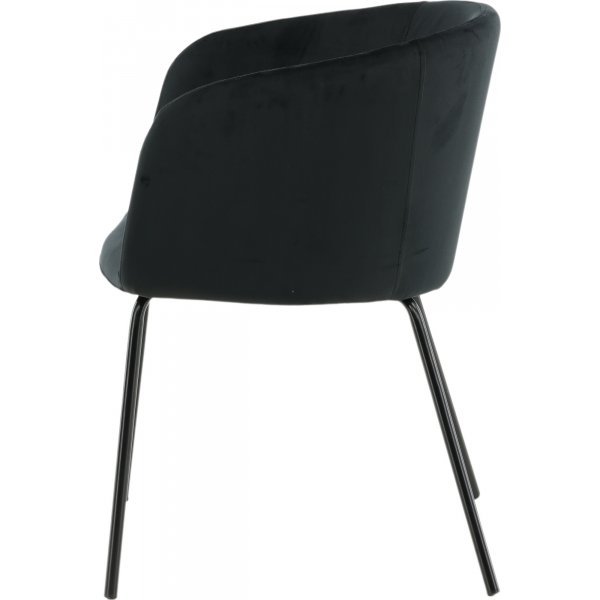 Tiber stol - Svart fløyel Tiber stol - Svart fløyel