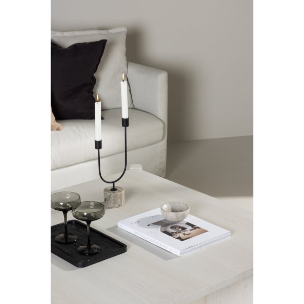 Rogaland sofabord 100 x 100 cm - Hvitvask