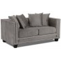 Temple Double Deco 2-seters sofa - Gr bi/slv nagler