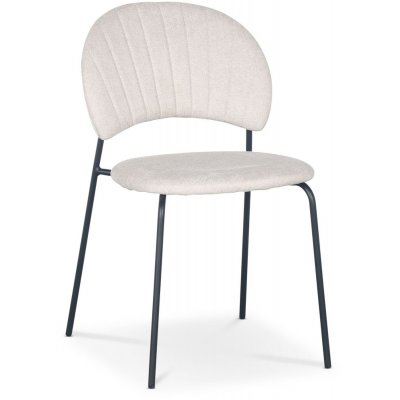 Hogrän stol - Beige stoff / svart