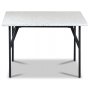 Terrazzo sofabord 75 x 75 cm - Bianco Terrazzo & understell AIR
