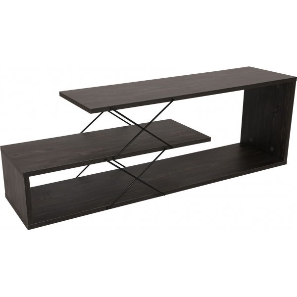 Zigzag mediebenk - Mørkebrun Zigzag mediebenk - Mørkebrun