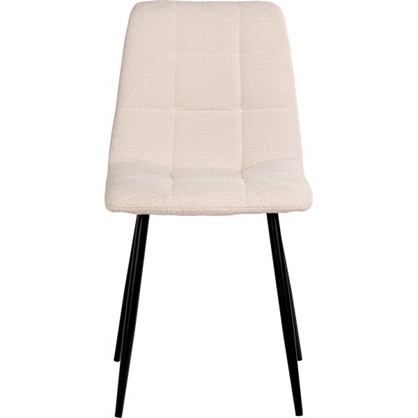 Middelfart spisestol Hvit boucle Middelfart spisestol Hvit boucle