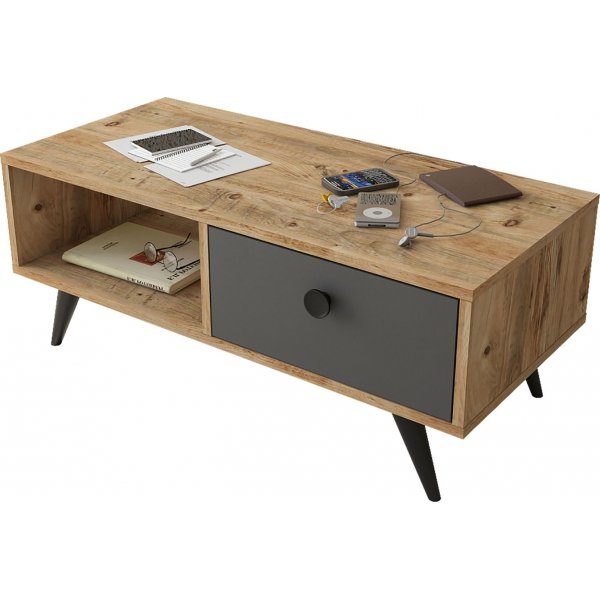 Vilamo salongbord - Furu/antrasitt Vilamo salongbord - Furu/antrasitt