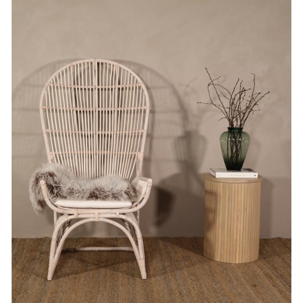 Mandarin påfugl stol - Whitewash Mandarin påfugl stol - Whitewash