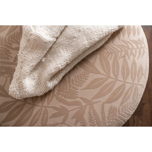 Linn fotskammel - Beige Linn fotskammel - Beige
