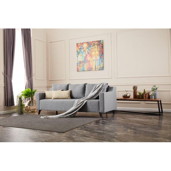 Doga 3-seters sovesofa - Grå Doga 3-seters sovesofa - Grå