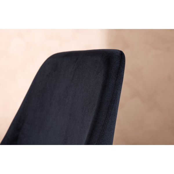 Natt spisestuestol - Svart fløyel Natt spisestuestol - Svart fløyel