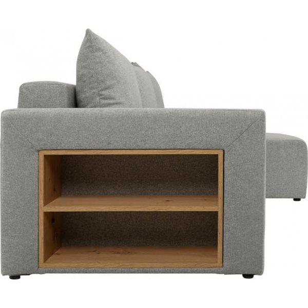 Denvo sovesofa med hyller - Grå Denvo sovesofa med hyller - Grå