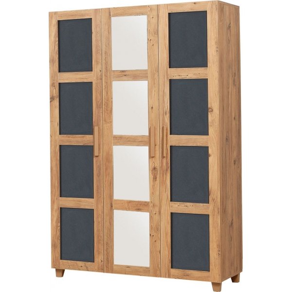 Hedera garderobe - Furu/antrasitt