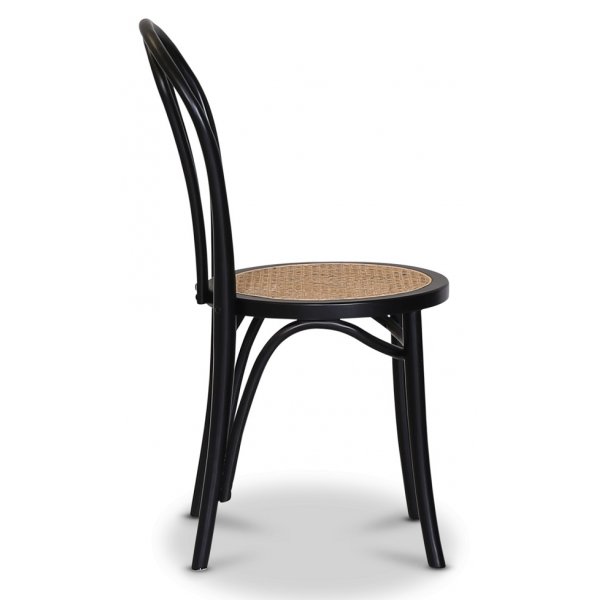 Danderyd stol Nr. 18 - Svart / rotting sete