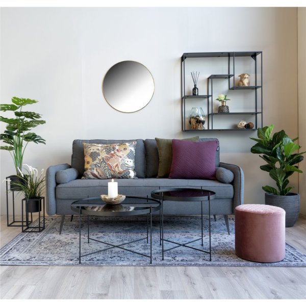 Imola 2,5-seters sofa - Grå/svart Imola 2,5-seters sofa - Grå/svart