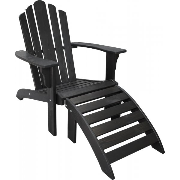 Newport Deck Chair - Svart Newport Deck Chair - Svart