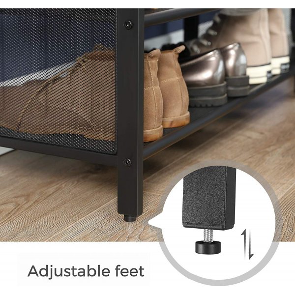 Nick skohylle med sete - Brun/svart Nick skohylle med sete - Brun/svart