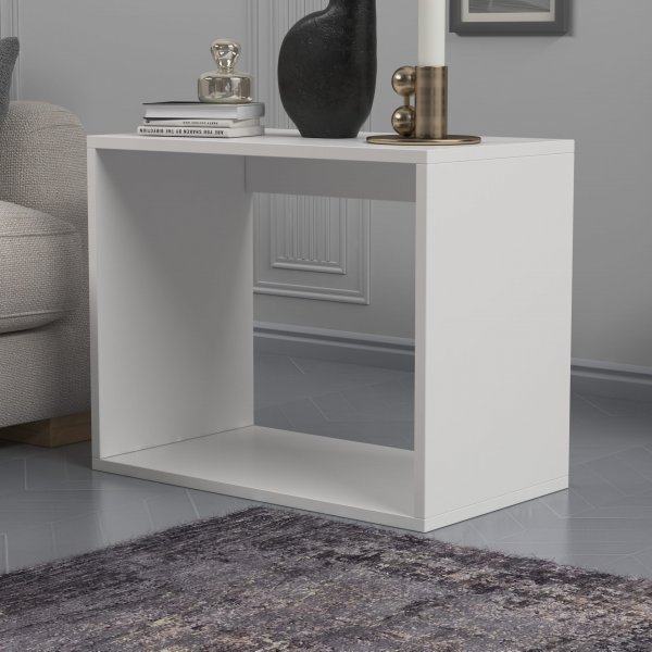 Bizayni spillebord 62x34 | 27x32 | 27x32 cm - Hvit/eik