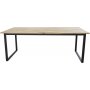 Spisebord Regald 200 cm - Svart / Naturtre