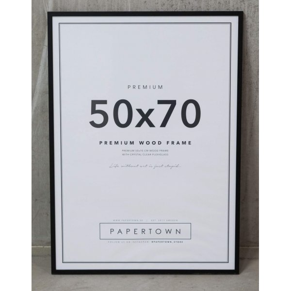 Ramme Deluxe (Svart) - 50x70 cm Plakat