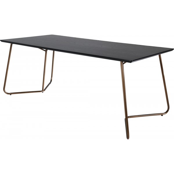 Kardinal spisebord, 190 cm - Svart/kobber Kardinal spisebord, 190 cm - Svart/kobber