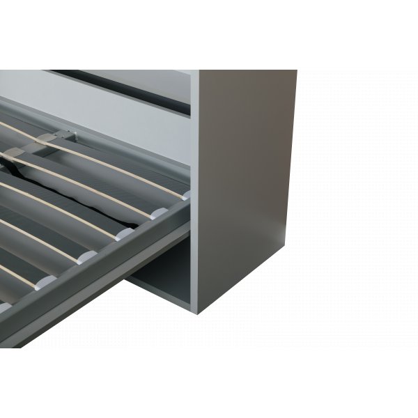 Veggseng 120×200 cm vertikal - Grå - Compact Living Veggseng 120×200 cm vertikal - Grå - Compact Living