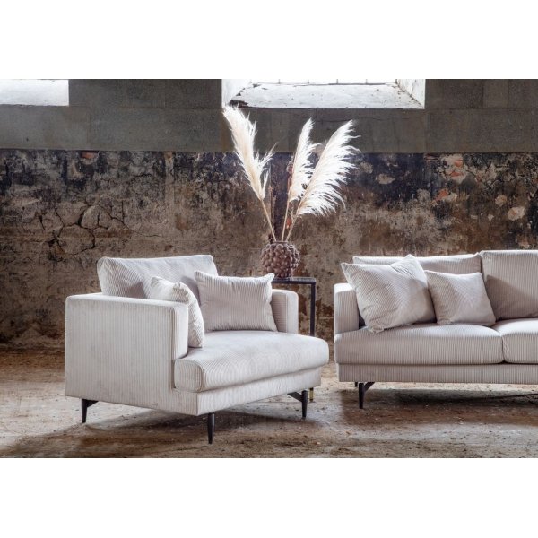 Safir 3-seter sofa - Beige manchester Safir 3-seter sofa - Beige manchester