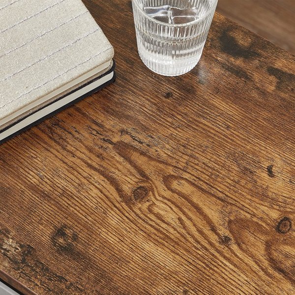 Lasse sidebord 40 x 30 cm - Brun/svart