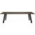 Freddy spisebord, 240x95 cm - Brun eikefinr/svart metall