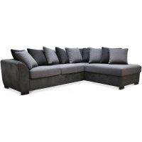 Delux sofa med åpen ende høyre - Grå/Antrasitt/Vintage Delux sofa med åpen ende høyre - Grå/Antrasitt/Vintage